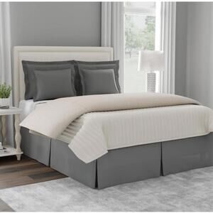 Magic Skirt | Grey King Size Tailored Easiest Bedskirt
